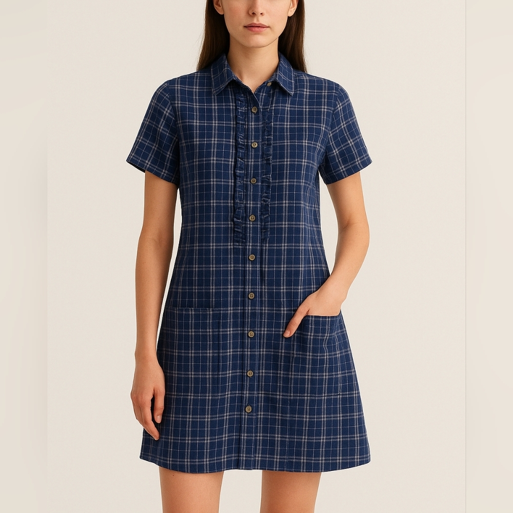 A.P.C. Plaid Shirtdress